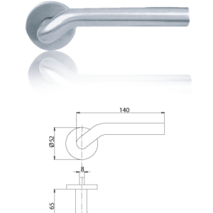 มือจับก้านโยกสแตนเลสกลวง